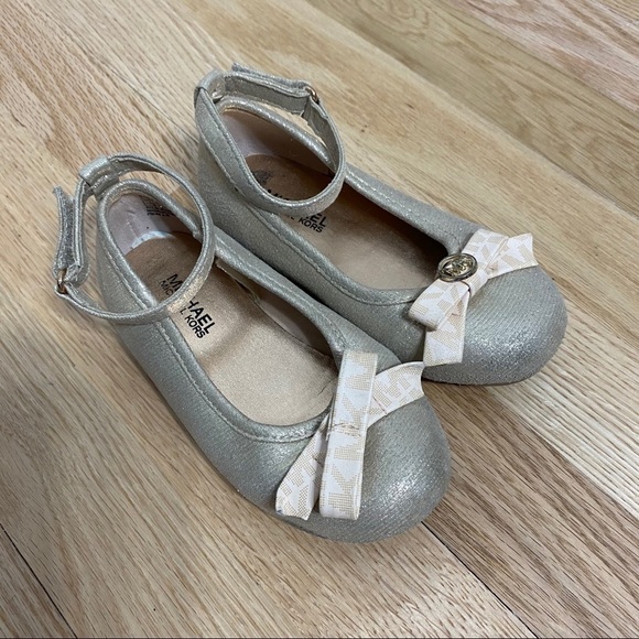 Michael Michael Kors Bow Flats Sz 9 Kids Girls - Picture 1 of 6